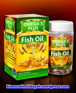 Grosir Herbal Kios Muslim Fish Oil Gold Omeg 3 Plus